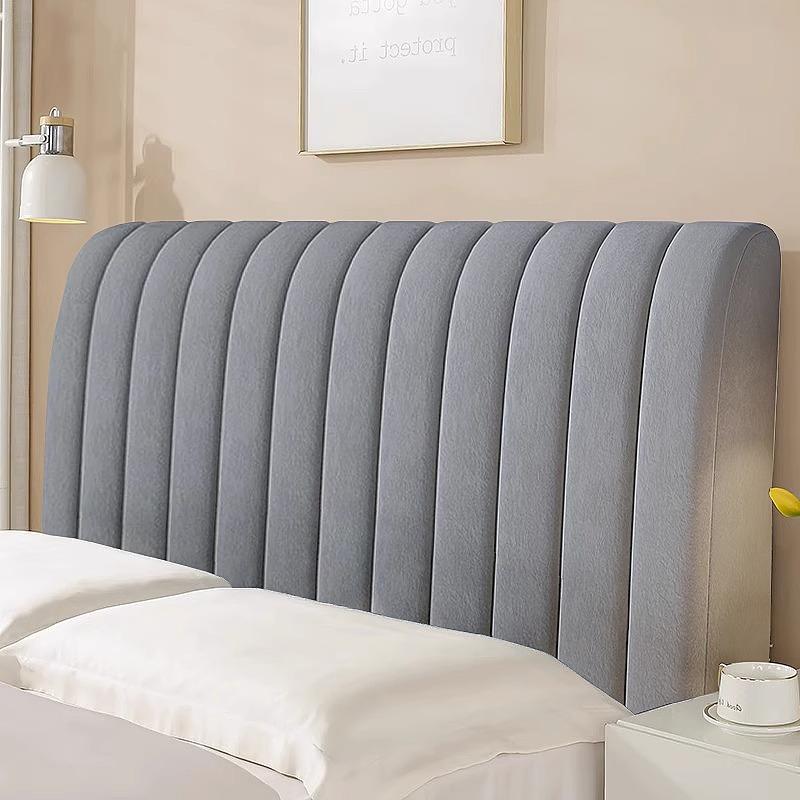 Wooden bed backrest soft package thickened headboard cover full package four seasons dust cover